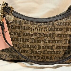 Juicy Couture Tan and Black Shoulder Bag